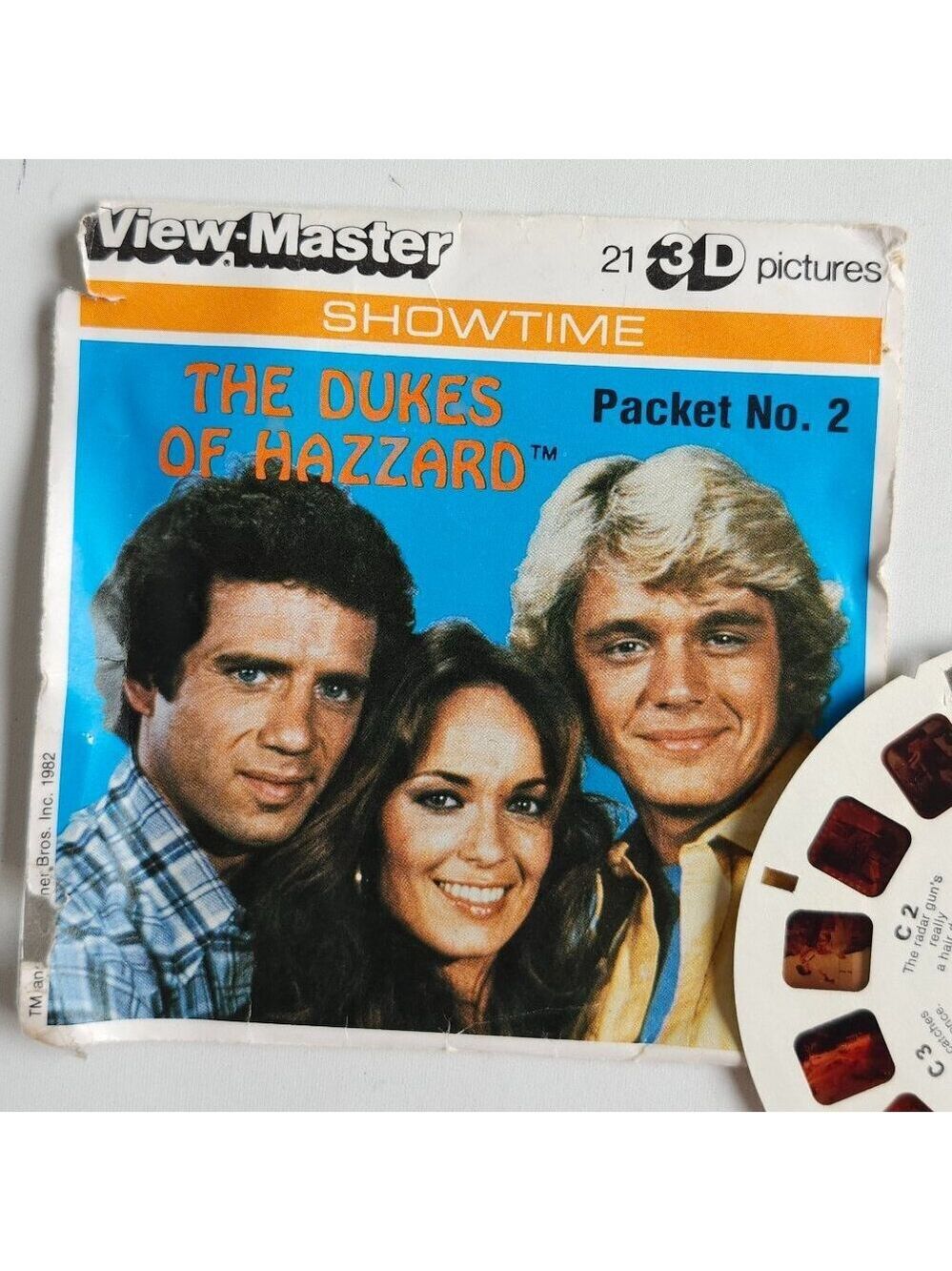 VINTAGE Dukes of Hazard View Master Reels 21 3D Pictures TV Show 1982